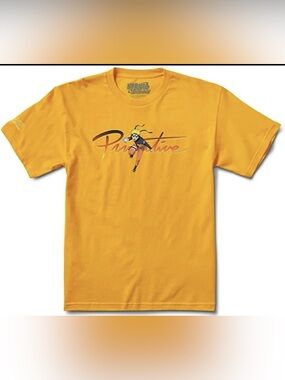 Primitive x Naruto Nuevo Gold Tee Sz M New